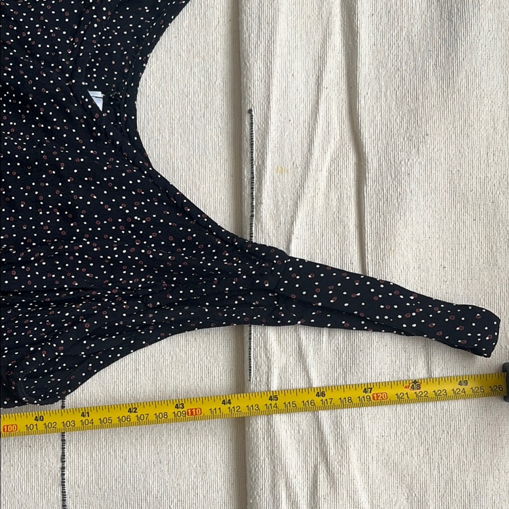 Black  Vintage 90s Y2K Sleeveless Dress with Subtle Dot Print size L - Picture 9 of 9